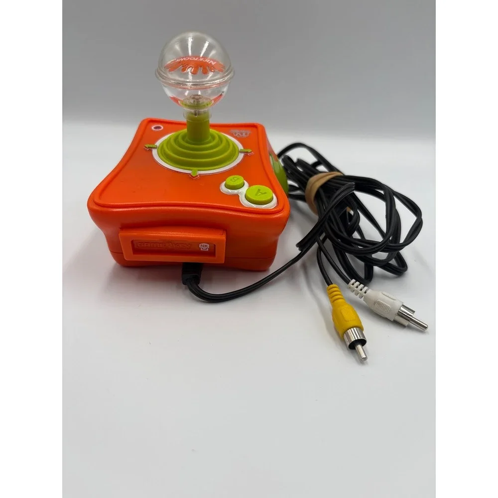 Jakks Pacific Nicktoons Plug & Play TV Game Orange Y2K Retro Joystick Controller